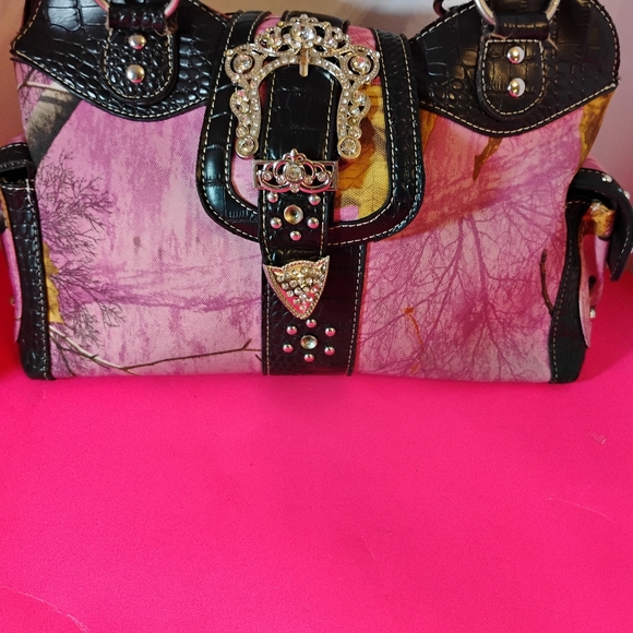 RealTree Rhinestones Western Croc Purse - Picture 2 of 15